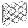 Metaltex Metaltex Wine Rack Hexagon für 15 Flaschen 43x12x34 Schwarz
