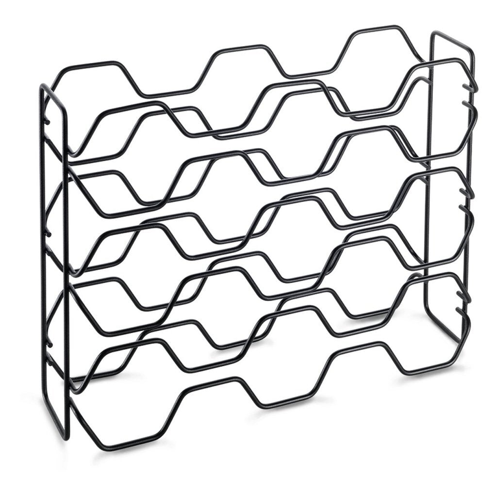 Metaltex Metaltex Wine Rack Hexagon für 15 Flaschen 43x12x34 Schwarz