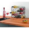 Metaltex Metaltex Wine Rack Hexagon für 15 Flaschen 43x12x34 Schwarz