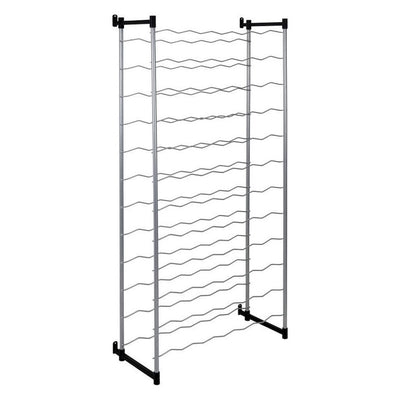 Metaltex Metaltex Bardolino Flaschenregal für 72 Flaschen 59x26x124 cm Silber Schwarz