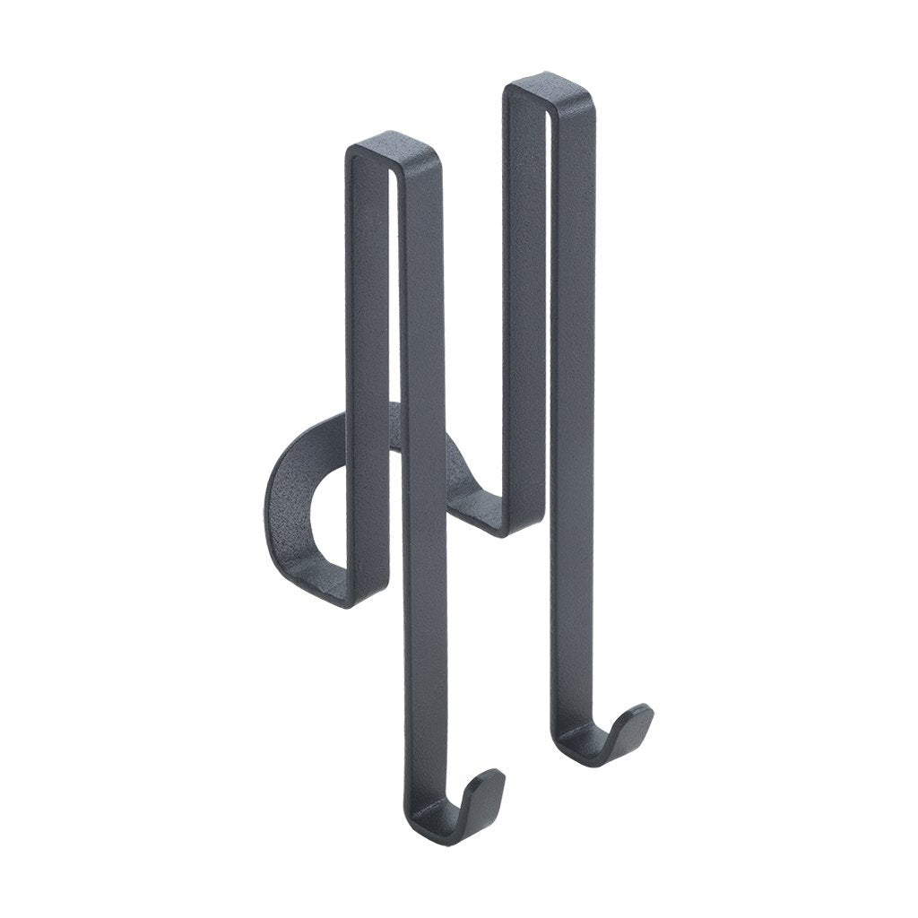 Metaltex Doppelhaken für Duschwand 5x6x14 cm schwarz
