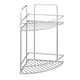 Tomado-Metaltex Tomado Metaltex Reflex Ecke Badezimmer Rack 2 Stockwerke silbergrau