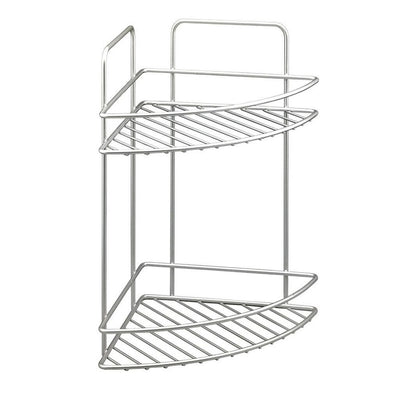 Tomado-Metaltex Tomado Metaltex Reflex Ecke Badezimmer Rack 2 Stockwerke silbergrau