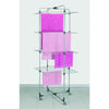Metaltex Aliseo Trockenturm 40 m Trockenlinie 4 Etagen 76x68x189 cm Silber Schwarz
