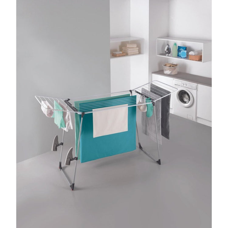 Metaltex Metaltex Hurricane Drablek 197x65x115 cm 24 m Trockenlänge Silber Schwarz