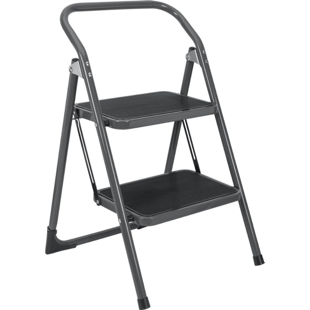Metaltex Kappa 2 Haushaltstreppe mit 2 Stufen 47x48x76 cm Schwarz