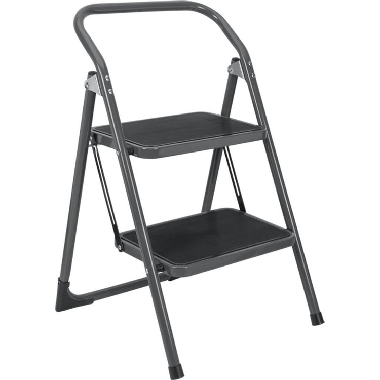 Metaltex Kappa 2 Haushaltstreppe mit 2 Stufen 47x48x76 cm Schwarz