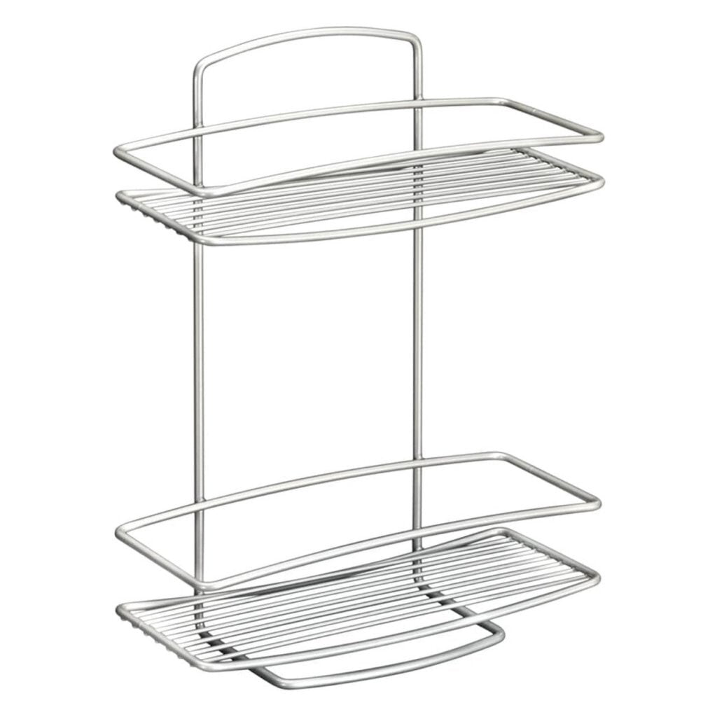 Metaltex Metaltex Onda Duschleck 2 Böden 26x11x35 cm Silber