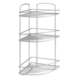 Metaltex Metaltex Onda Badezimmer Ecke 3 Stockwerke 22x22x53 cm Silber - afbeelding 1