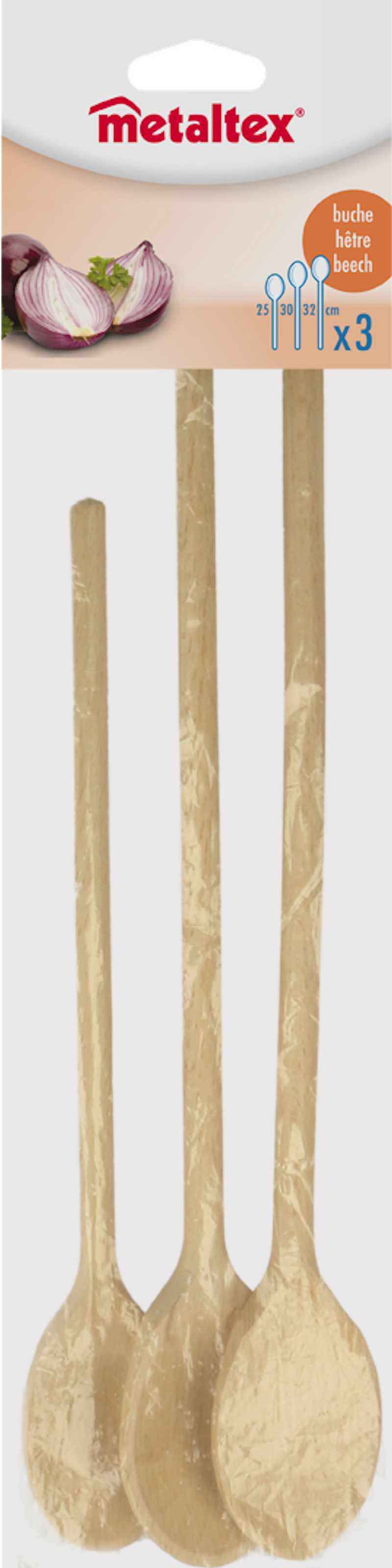 Metaltex Schöpflöffel-Set 3-teilig 25 30 32 cm