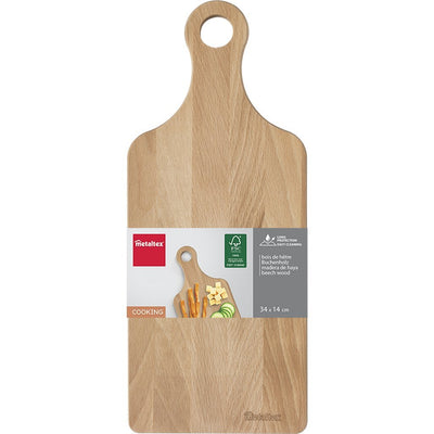 Metaltex Metaltex Beechhoutenplanke mit Griff 34x14 cm