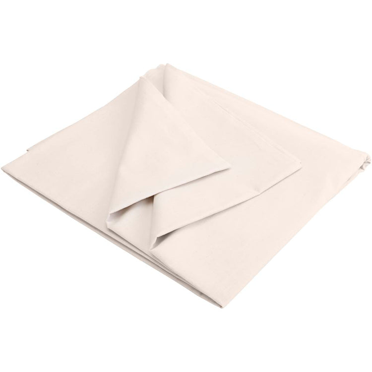 Gewaschene Baumwoll -Leinwand, B: 150 cm, natürlich, 5 m 1 Box