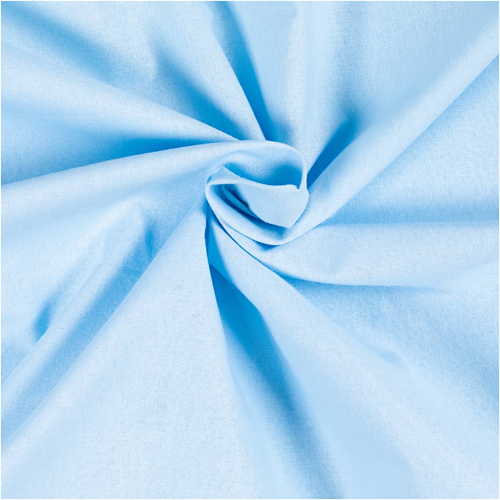 Creativ Company Stoff, B: 145 cm, 140 gr, Hellblau, 5 m 1 Karton
