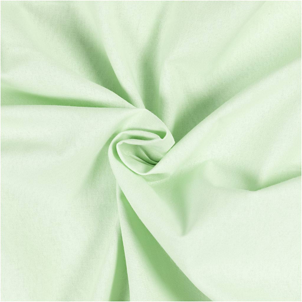 Creativ Company Fabric, B: 145 cm, 140 g, hellgrün, 5 m 1 Box