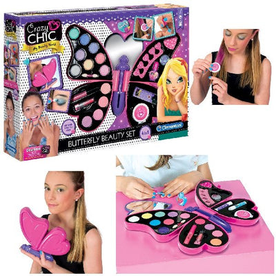 Clementoni Crazy Chic Butterfly Beautyset Make -up -Koffer