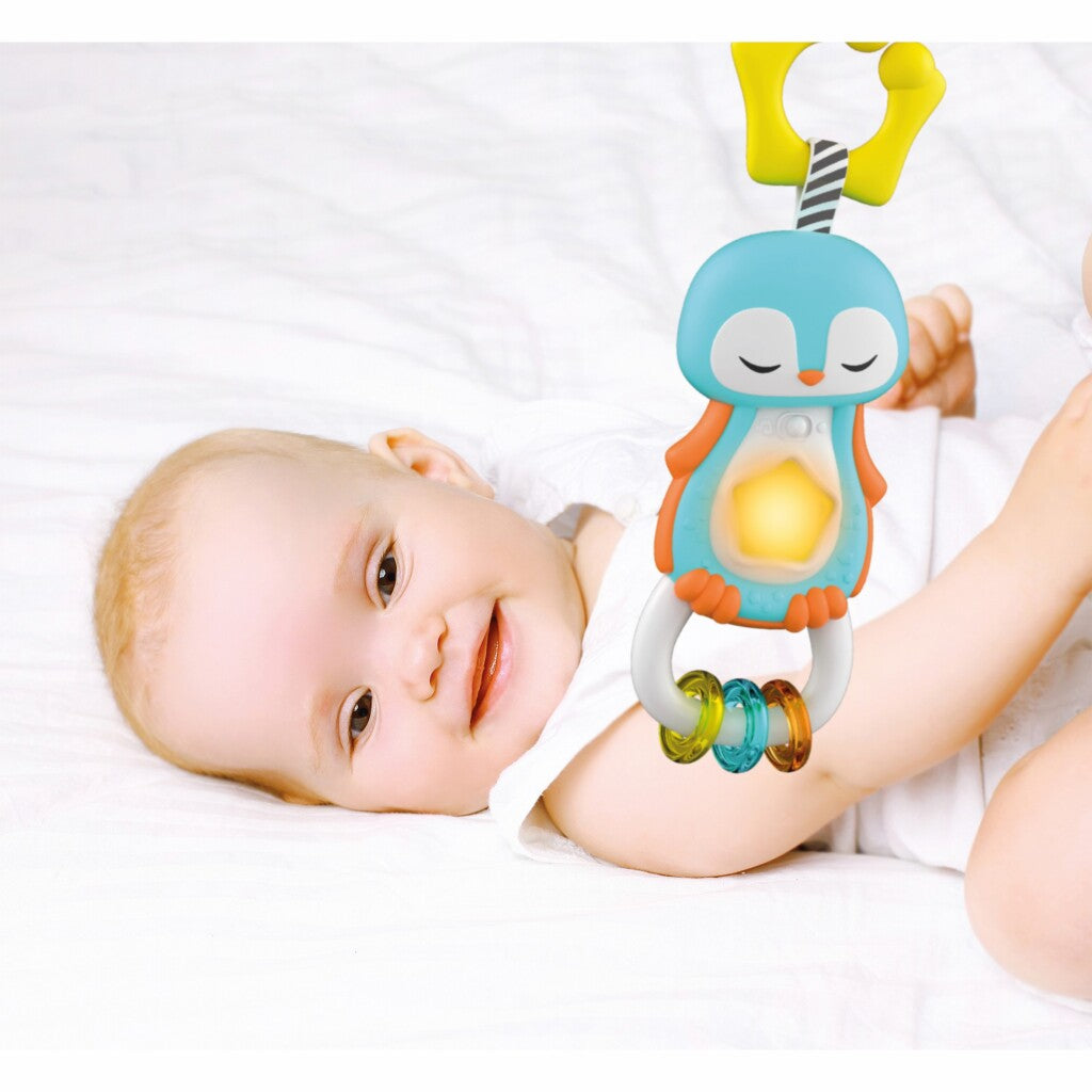Clementoni Baby Pinguin Rassel + Licht und Klang
