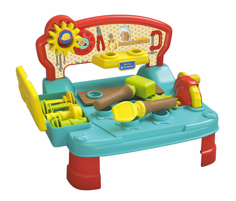 Clementoni Baby - Montessori Workbench mit Holzelementen