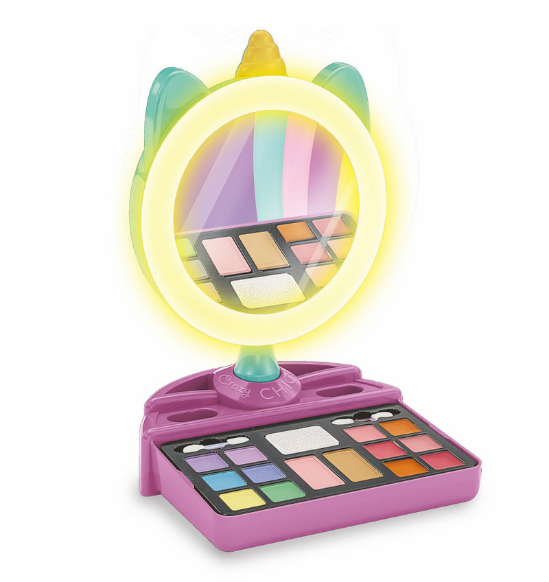 Clementoni Crazy Chic - Unicorn Spiegel mit LED -Ringlicht