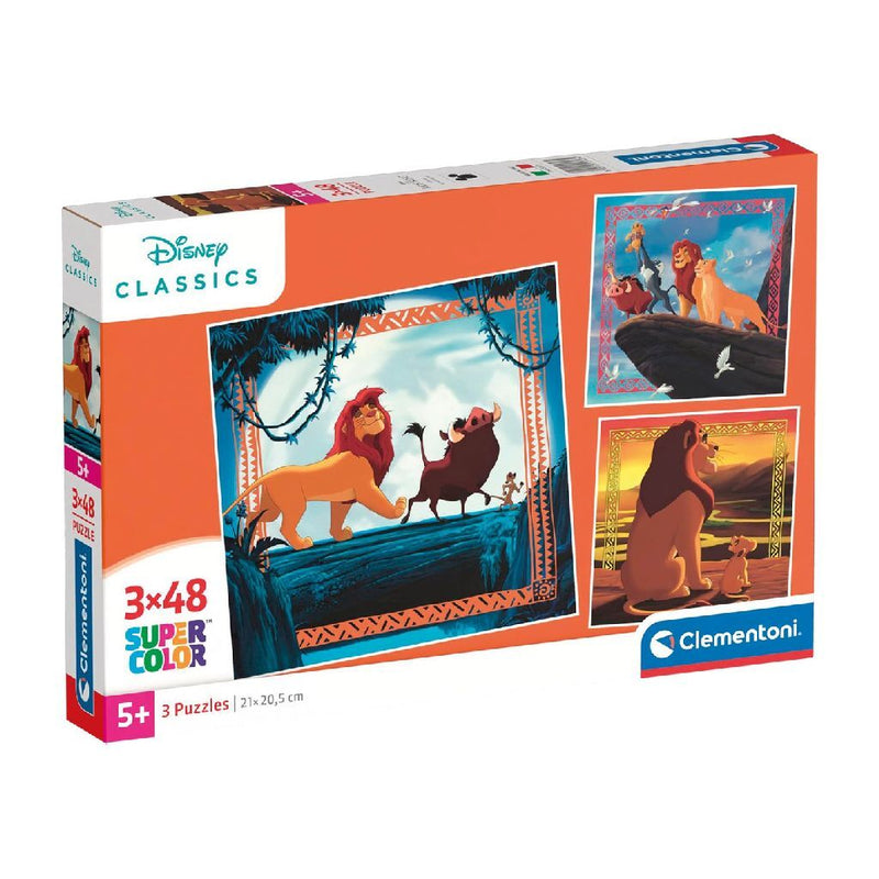 Clementoni Supercolor Puzzle Der Löwenkönig 3x48 Stücke