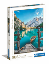 Clementoni Jigsaw Puzzle Braies Lake, 500st. - afbeelding 1