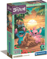 Clementoni – Puzzle – 500 Teile – Disney Stitch – kompakte Box - afbeelding 1