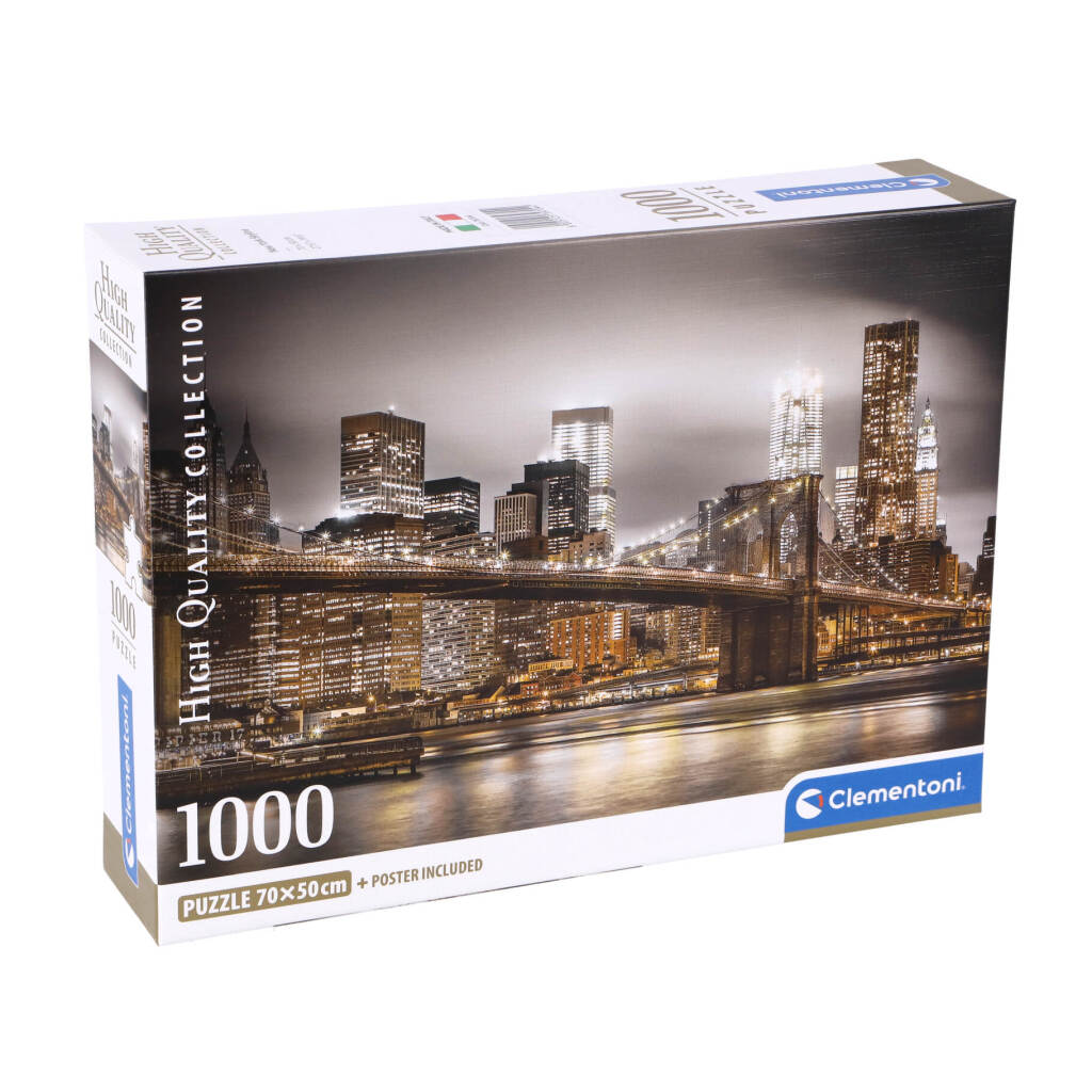 Clementoni Hochwertige Kollektion Puzzle York Skyline 1000 Stück