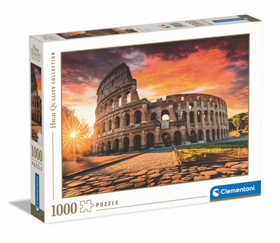 Clementoni – Puzzle – 1000 Teile – Römischer Sonnenuntergang – Puzzle für Erwachsene – hochwertige Sammlung