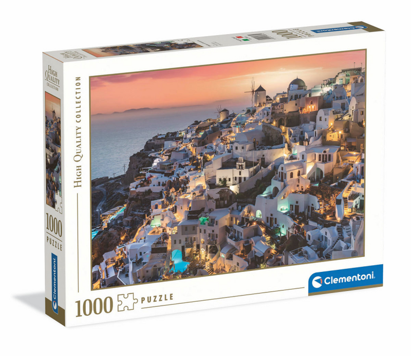 Clementoni Jigsaw Puzzle Shades of Santorini, 1000st.