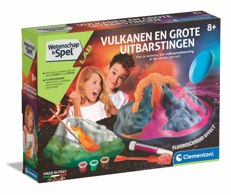 Clementoni Science Game leuchtet im dunklen Vulkan