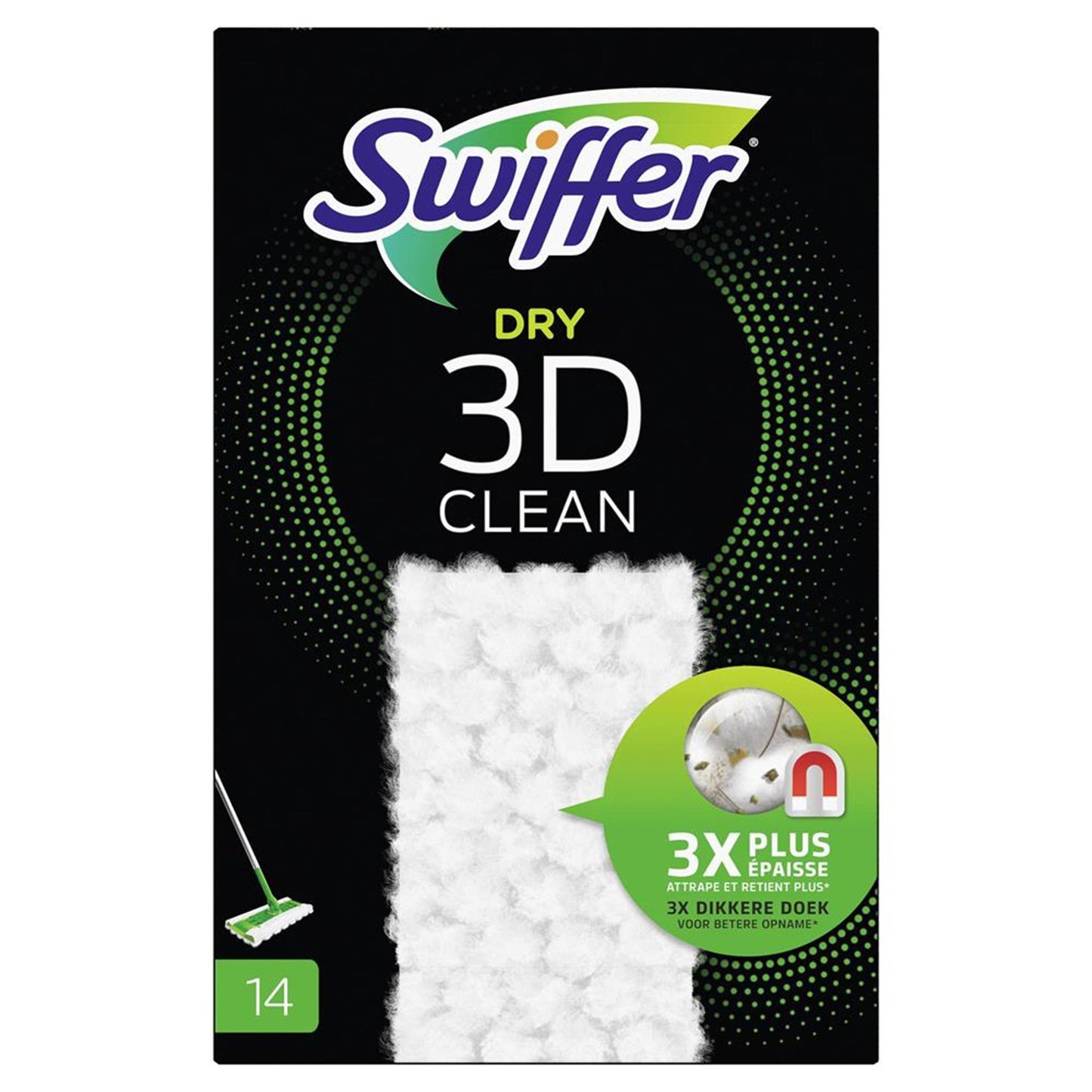 Swiffer Dry 3D Clean Staubtücher 14 Stk