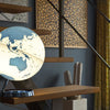 Atmosphäre Atmosphäre NR-0331F7N5-GB Globe hell heiß blau 30 cm Durchmesser Kunststofffuß mit Beleuchtung