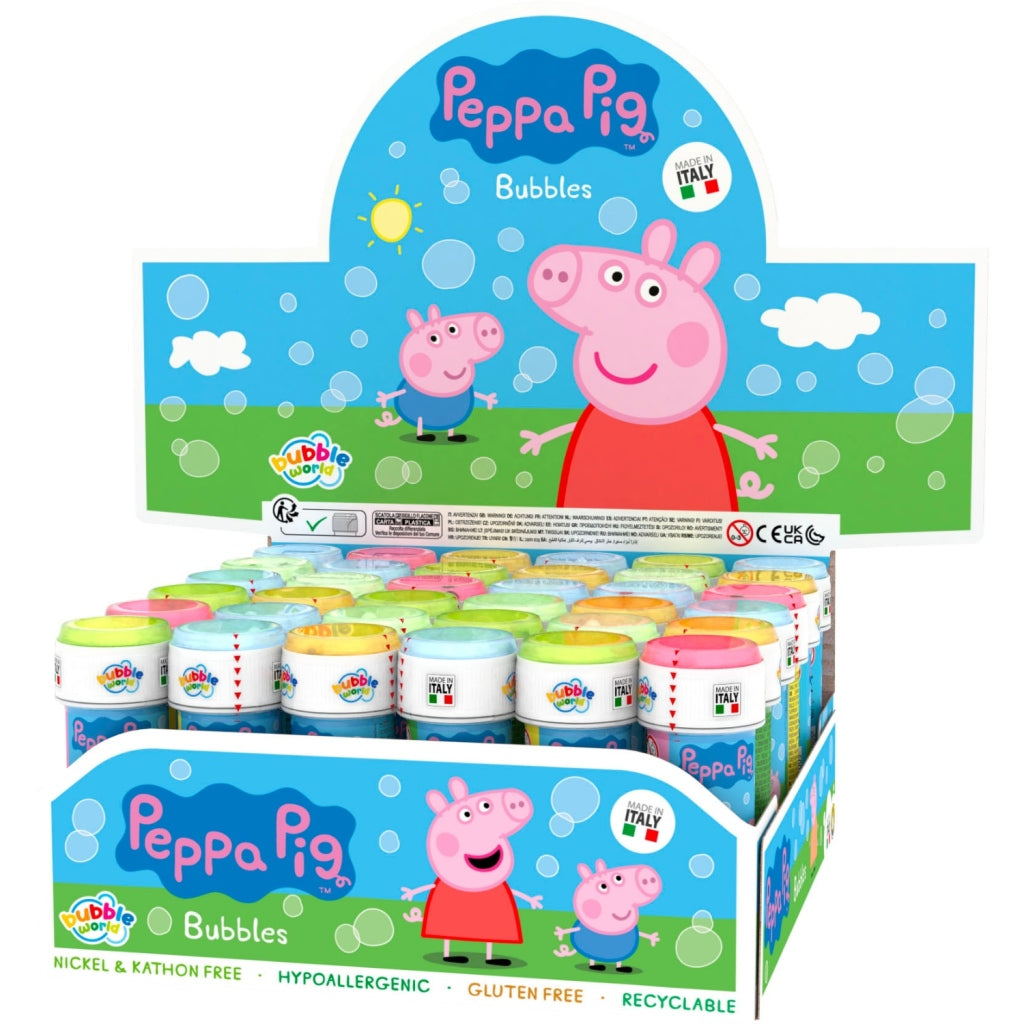Peppa Pig Bellenbladder 60 ml Display 36 Stücke