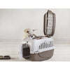 BAMA PET Transportbox 52x33x34 cm Taupe Weiß