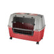 Bama Pet Transportbox mit Rädern 88x52x60 cm Rotgrau