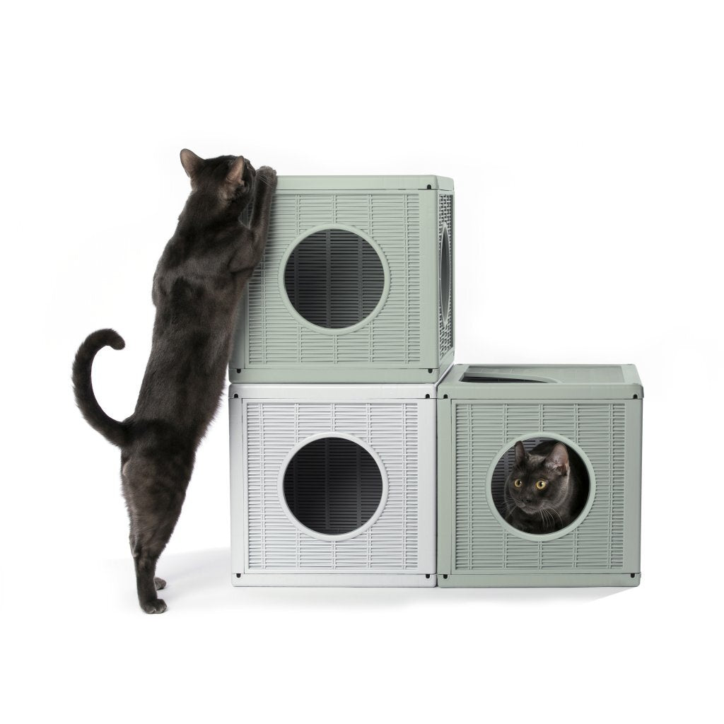 Bama Pet Qublo Cats Cube 35x35x35 cm Salbeigroen