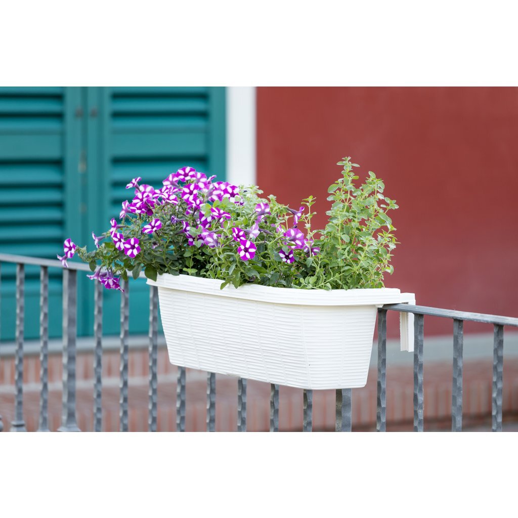 Bama Fioriera Bloem-Balkonbak 60x20x18,5 cm Weiß