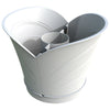 Bama Tulipano Blumenpot 5L 34,5 x 19 x 30 cm 4 Stück Weiß weiß