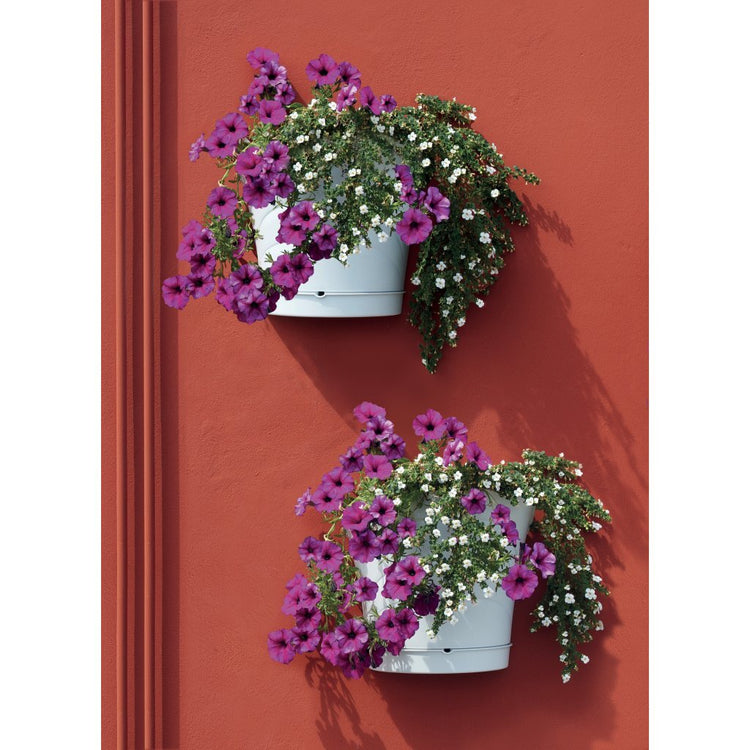 Bama Tulipano Blumenpot 5L 34,5 x 19 x 30 cm 4 Stück Weiß weiß
