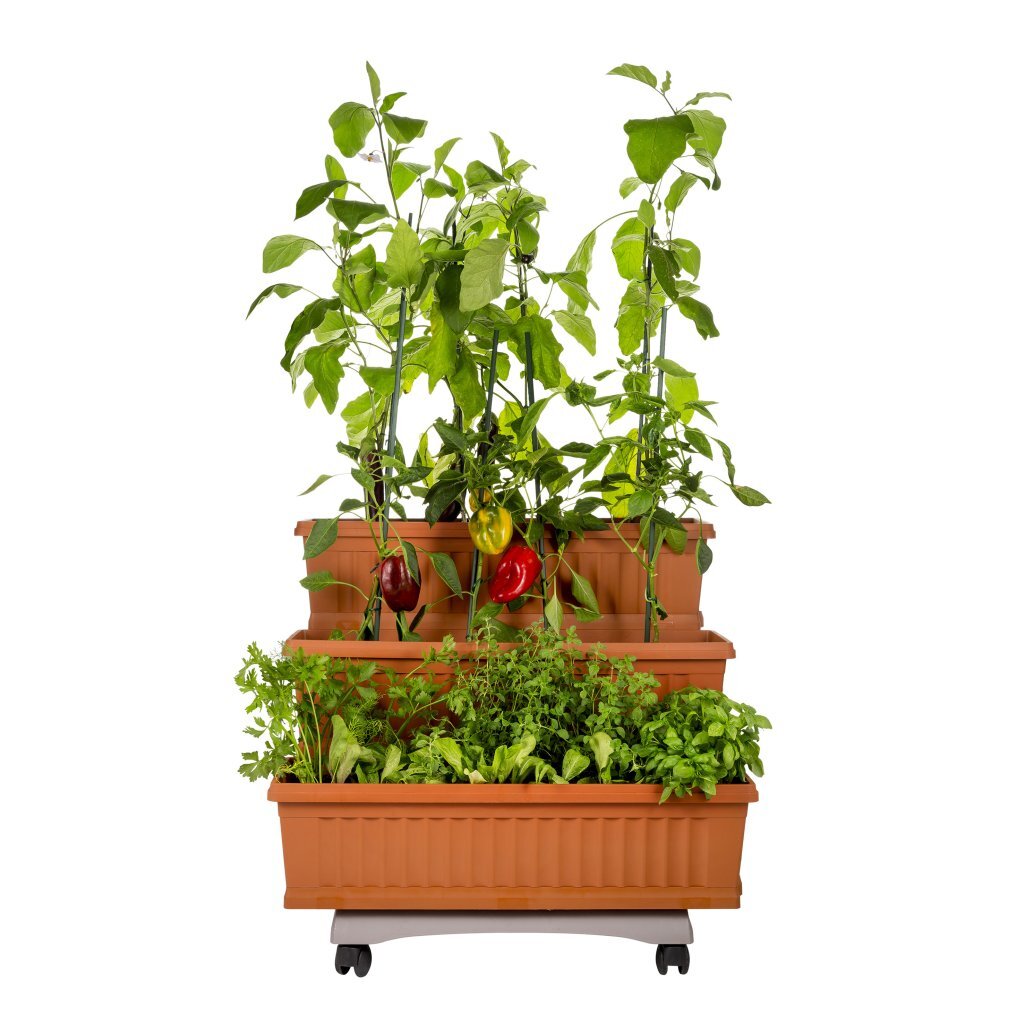 Bama Orto di Kit Pflanzer 80x74x73 cm Terrakotta