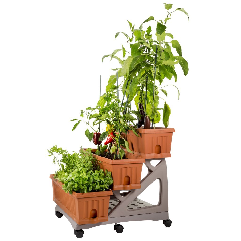 Bama Orto di Kit Pflanzer 80x74x73 cm Terrakotta