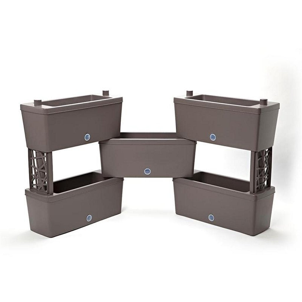 Bama Brick Couberable Pflanzer 75L 59x23x27 cm 5 Anthrazitstücke