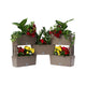 Bama Brick Couberable Pflanzer 75L 59x23x27 cm 5 Stück Taupe