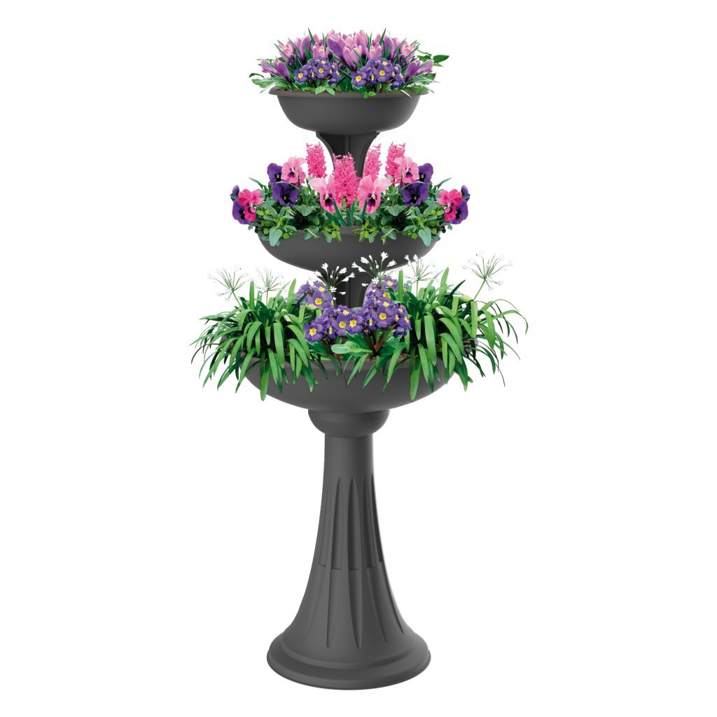 Bama Trevy Fioriera Pflanzer 50x114 cm Anthrazit