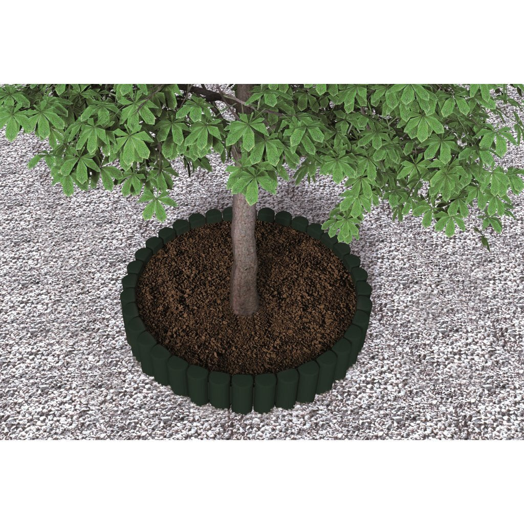 Bama Garden Modular Rand Imitation Wood 38,5 x 15 cm 6 Stücke Grün grün