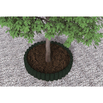 Bama Garden Modular Rand Imitation Wood 38,5 x 15 cm 6 Stücke Grün grün