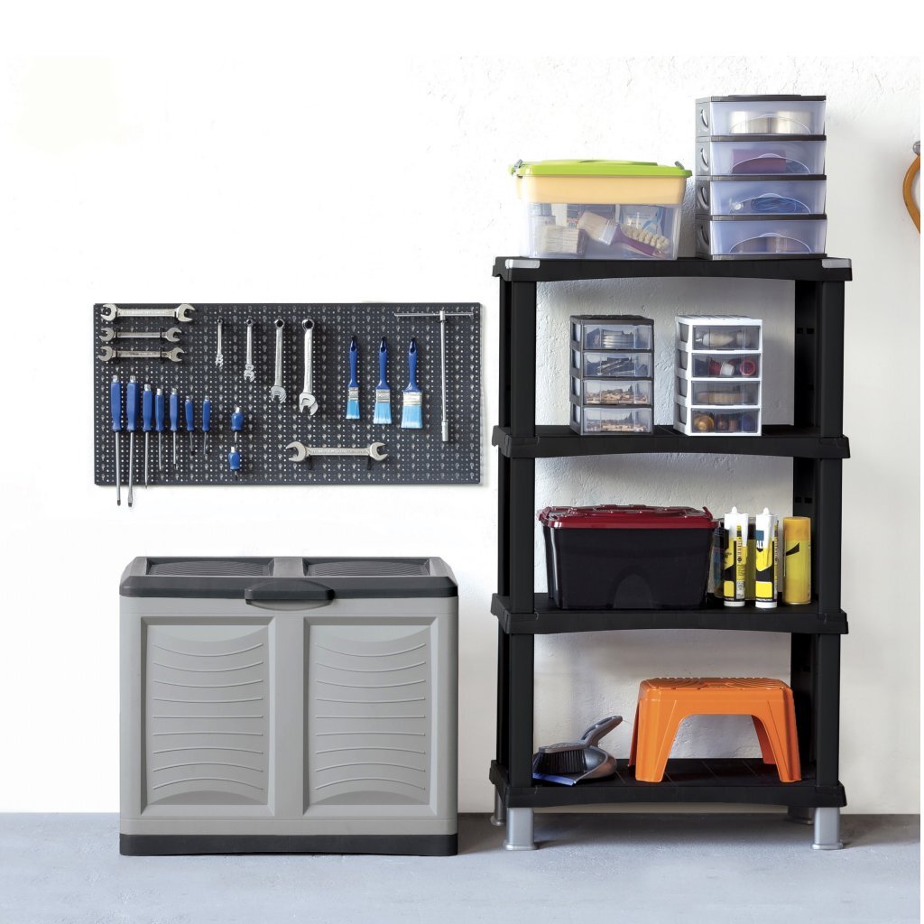 Bama Mettitutto Container 200L 78x45x64 cm Grau Anthrazit