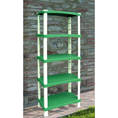 BAMA Futuro Speichersystem 5 Regale 80x40x174 cm Grün