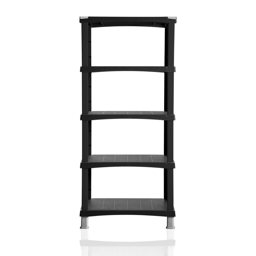 BAMA Futuro Speichersystem 5 Regale 80x40x174 cm Schwarz
