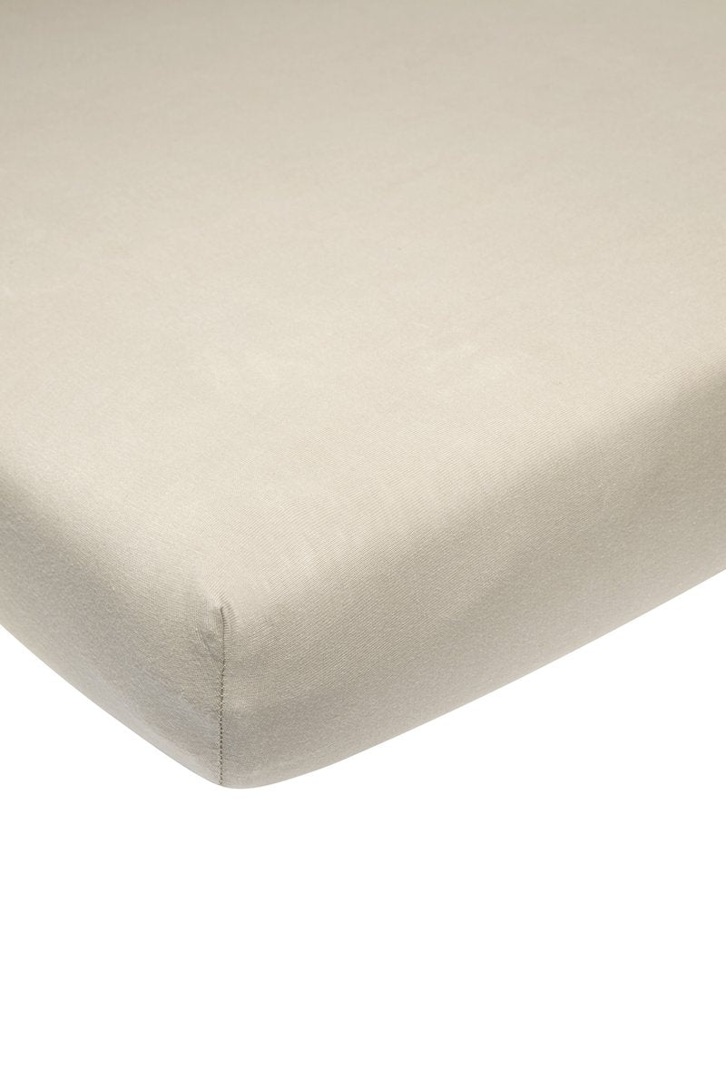 Meyco Baby Uni Spannbettlaken-Laufgittermatratze – Sand – 75 x 95 cm