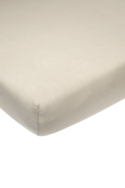 Meyco Baby Uni Spannbettlaken-Laufgittermatratze – Sand – 75 x 95 cm